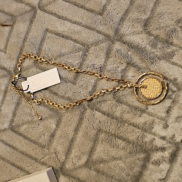 Canvas Gold Tone link necklace NWT - Picture 1 of 5